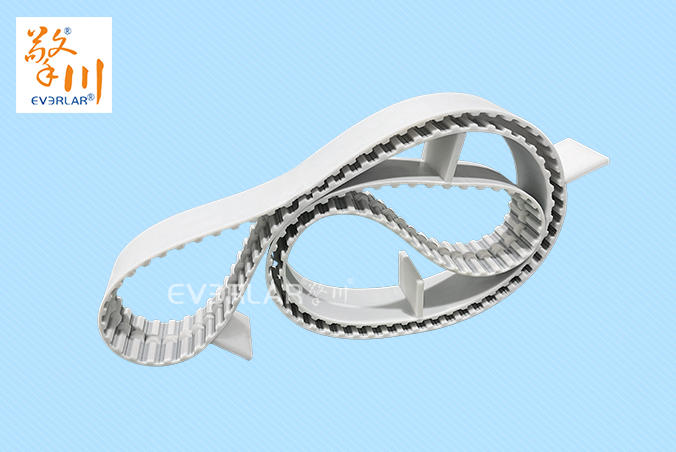 PU同步帶加擋塊耐磨耐油食品級(jí)行業(yè)聚氨酯傳動(dòng)帶廠(chǎng)家定制